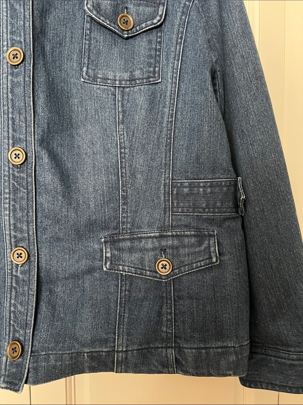 Jones New York Sport Stretch Jean Jacket, dark wash, wos. XXL - Picture 5 of 11